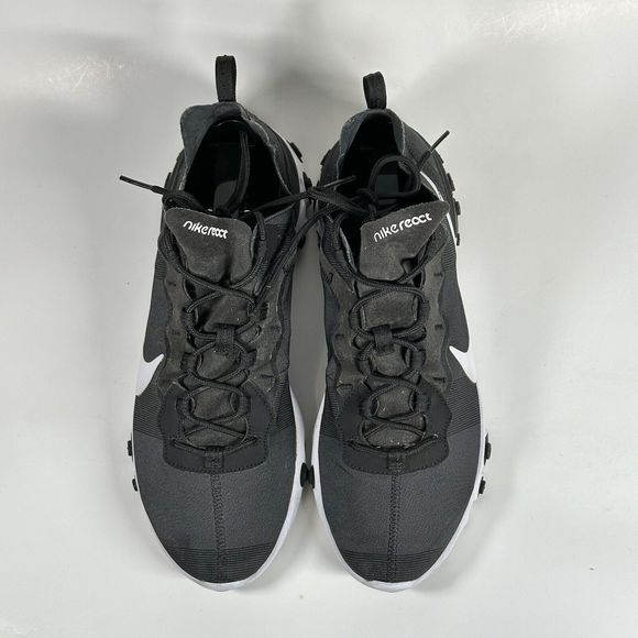 Nike React Element 55 Running Sneaker Mens US Size 11.5 Shoes - Black BQ6166-003 - Picture 2 of 16